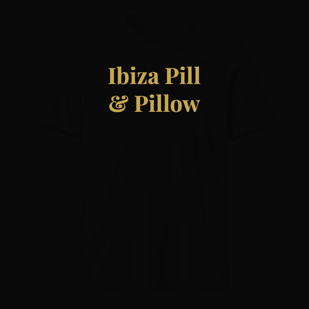 Ibiza Pill & Pillow - Satirical Old Money T-Shirt by Boogie Threads Co