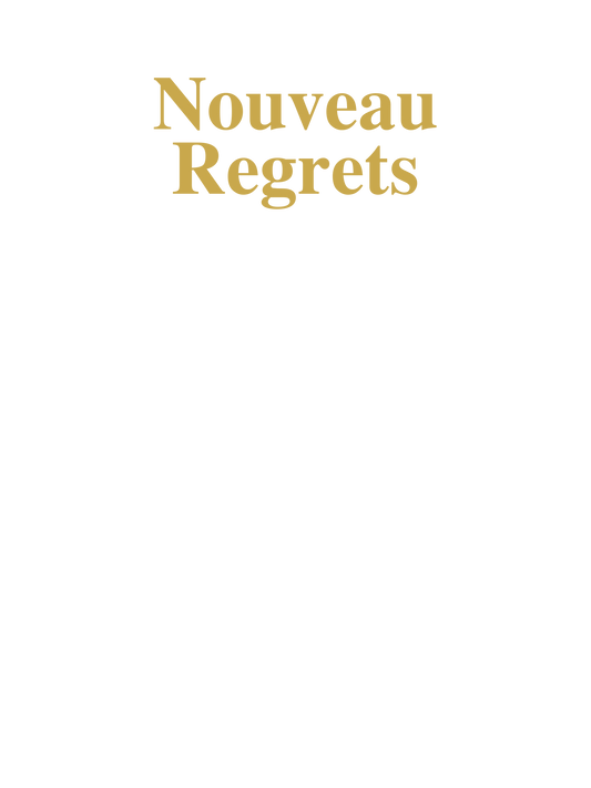 Nouveau Regrets print design