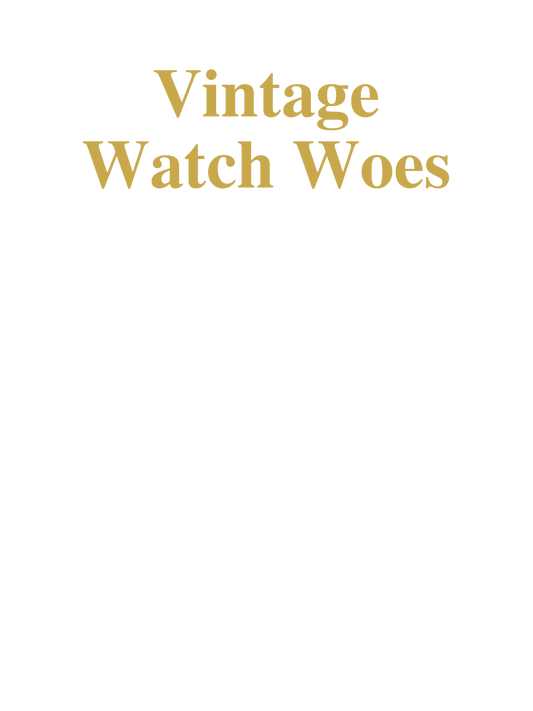 Vintage Watch Woes print design