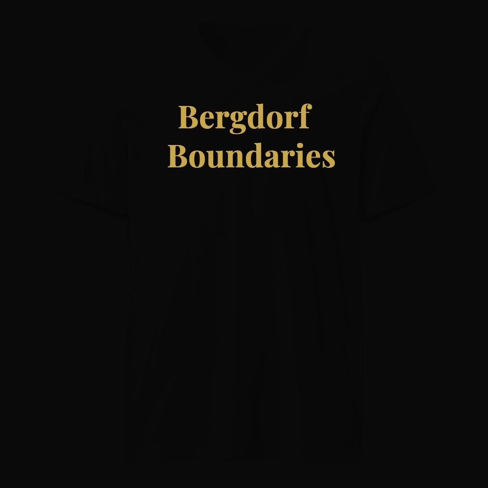 Bergdorf Boundaries - Satirical Old Money T-Shirt by Boogie Threads Co