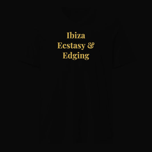 Ibiza Ecstasy & Edging - Satirical Old Money T-Shirt by Boogie Threads Co