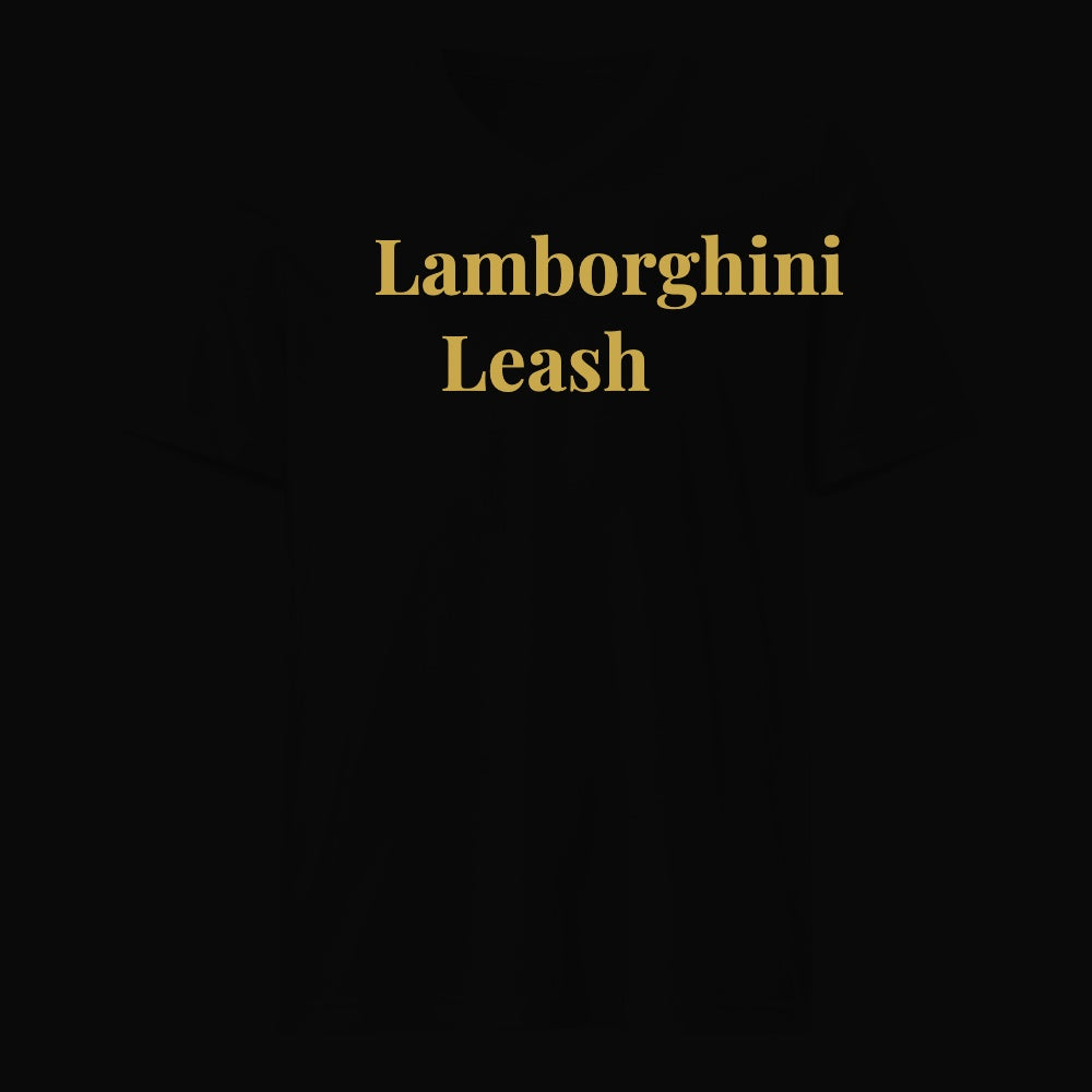 Lamborghini Leash - Satirical Old Money T-Shirt by Boogie Threads Co