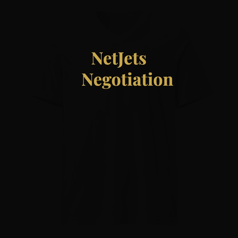 NetJets Negotiation - Satirical Old Money T-Shirt by Boogie Threads Co