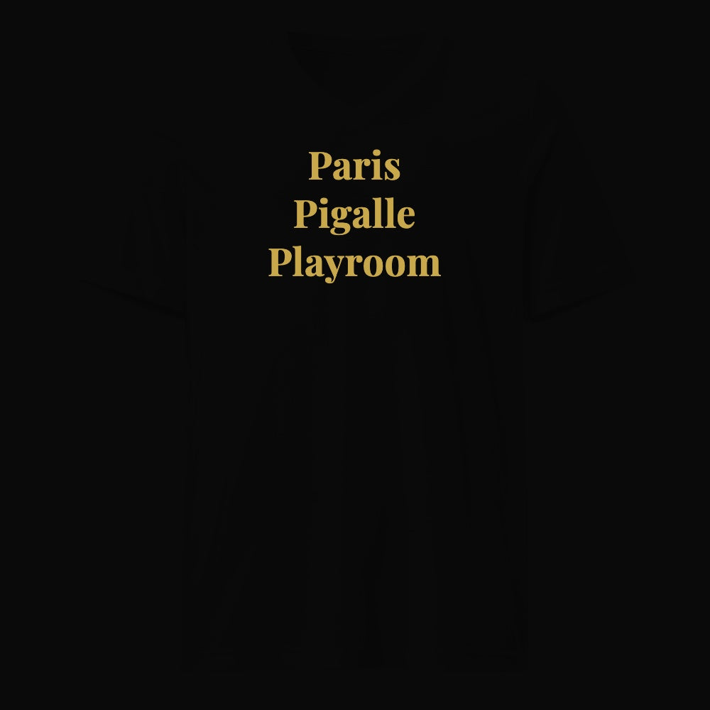 Paris Pigalle Playroom - Satirical Old Money T-Shirt by Boogie Threads Co
