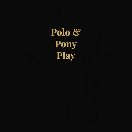 Polo & Pony Play - Satirical Old Money T-Shirt by Boogie Threads Co