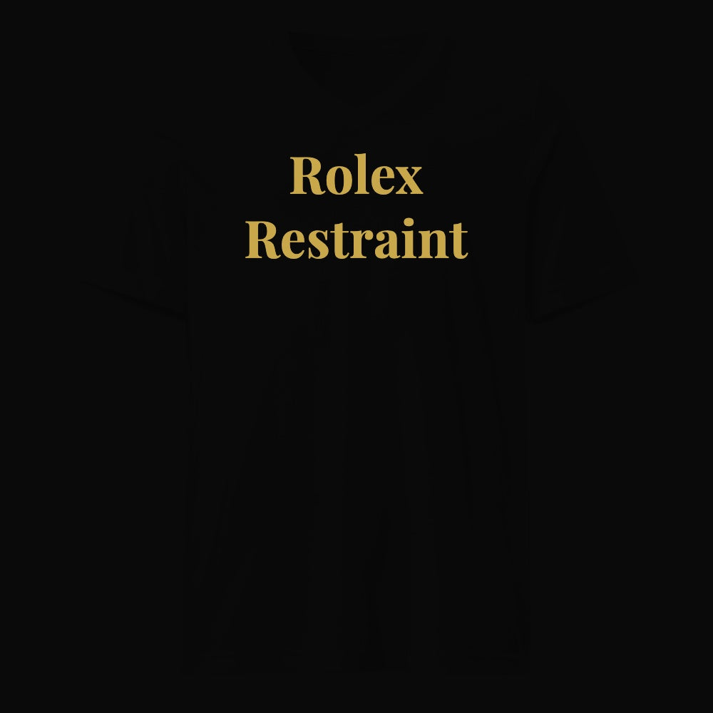 Rolex Restraint - Satirical Old Money T-Shirt by Boogie Threads Co